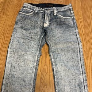 Nudie Jeans White Paint Denim